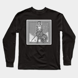 Heart of the Soldier - White Outlined Version Long Sleeve T-Shirt